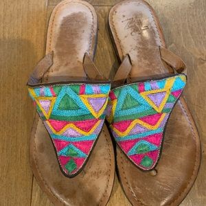 Multi color sandal size 7.5.